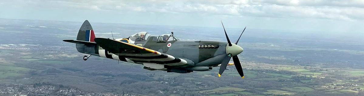 DJ's Flight in Spitfire MJ627