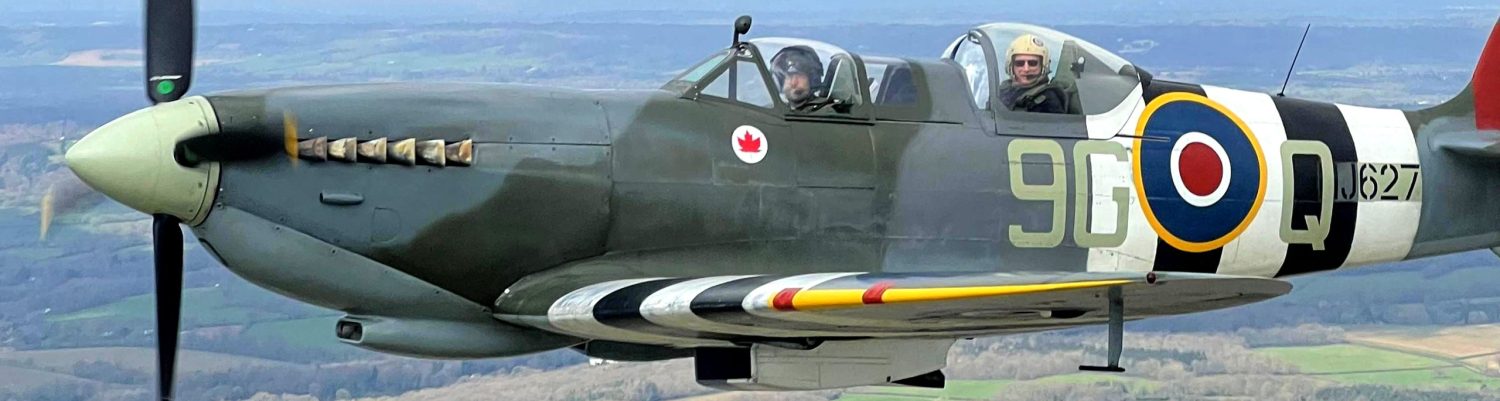 DJ's Flight in Spitfire MJ627