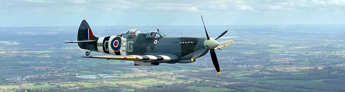 DJ's Flight in Spitfire MJ627