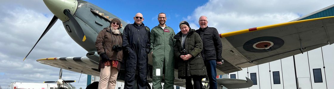 DJ's Flight in Spitfire MJ627