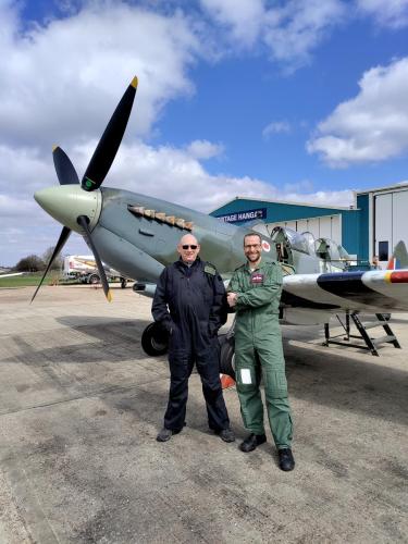 David and Dunc in front of MJ627