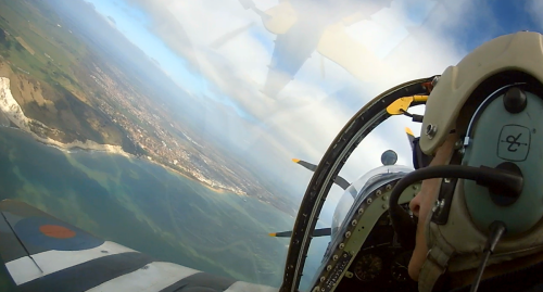 Still image from forward facing video camera footage