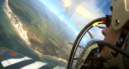 Still image from forward facing video camera footage
